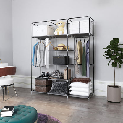 Non-woven Fabric Foldable Wardrobe, Frame Structure