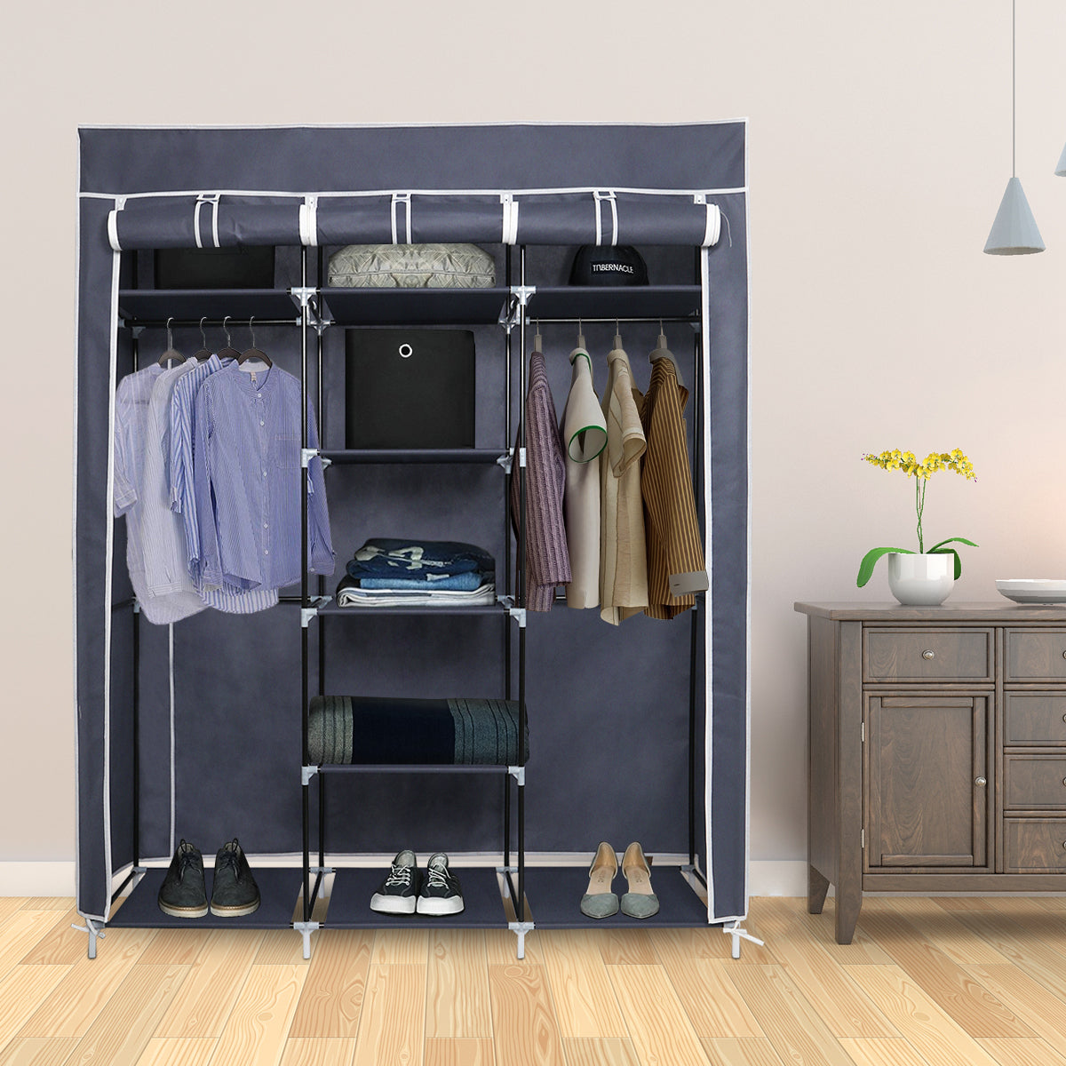 Non-woven Fabric Foldable Wardrobe, Frame Structure