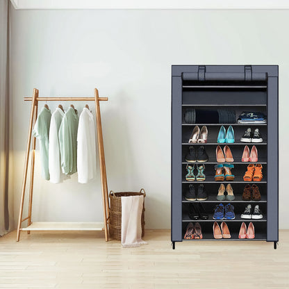 Non-woven Fabric Foldable Shoe Rack,  Single Raw and Multi-layer