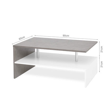 Coffee Table Sofa Side Table End Side Table with Shelf