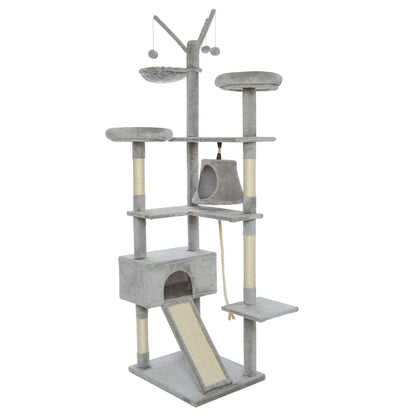 Cat Scratching Tree,Large Size, Seven Levels of Different Heights