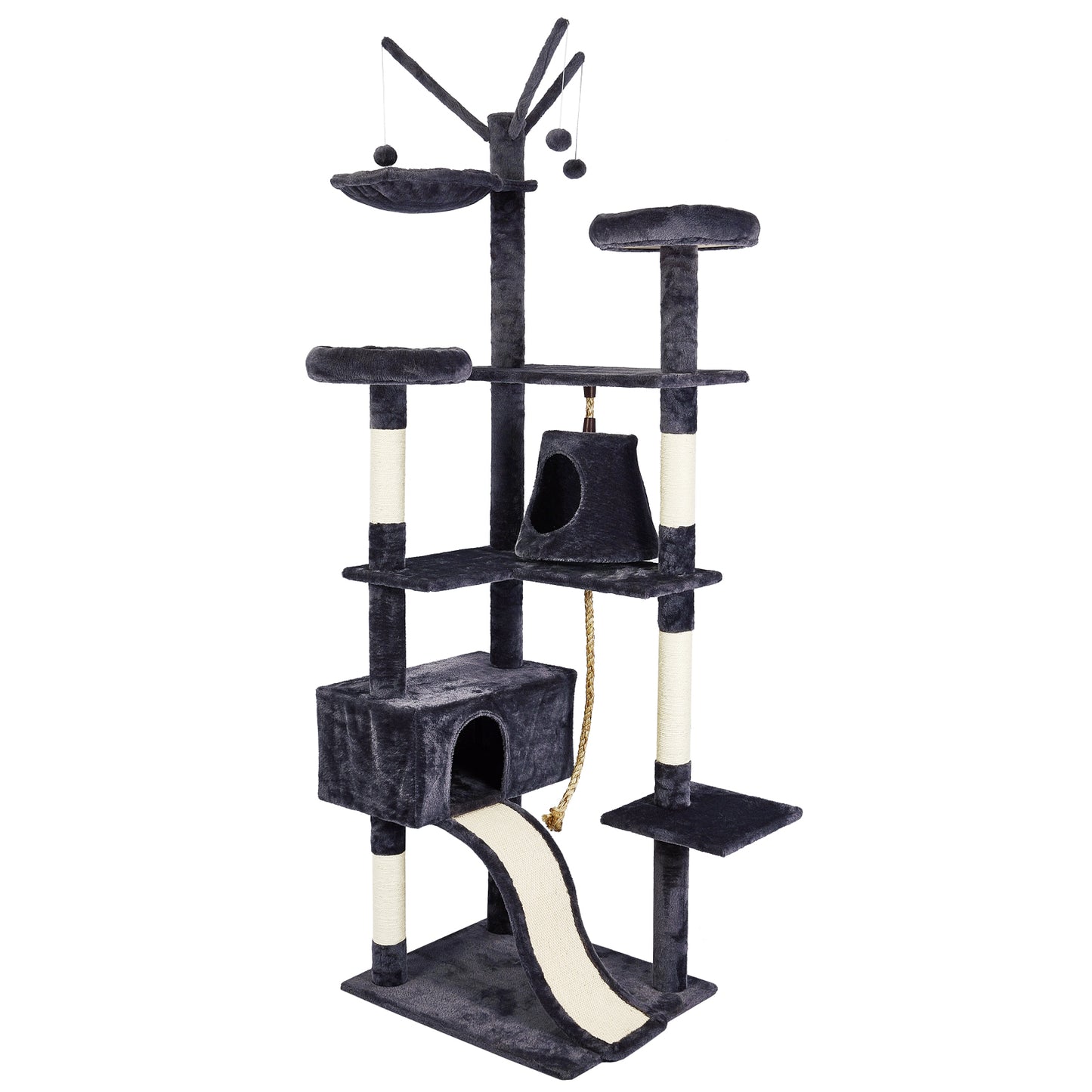 Cat Scratching Tree,Large Size, Seven Levels of Different Heights