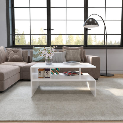 Coffee Table Sofa Side Table End Side Table with Shelf