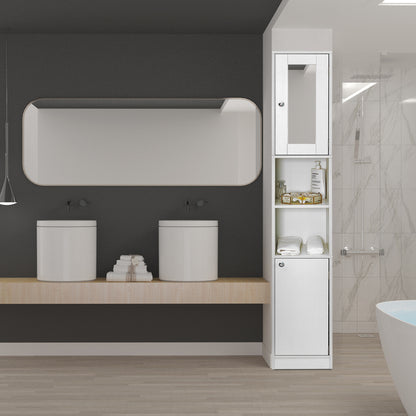 Bathroom Cabinet, Tall and Slim, Providing a Mirror