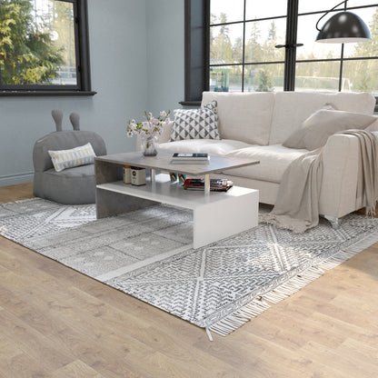 Coffee Table Sofa Side Table End Side Table with Shelf