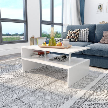 Coffee Table Sofa Side Table End Side Table with Shelf